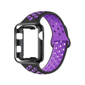 APPLE WATCH BAND 40MM SPORT PURPLE BLACK APPLE WATCH BAND 40MM SPORT PURPLE BLACK